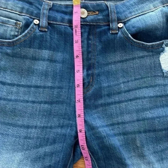 [W27]  KanCan Jeans Sharon-Becky Mid-Rise Distressed Ripped Skinny Jeans - Picture 4 of 7